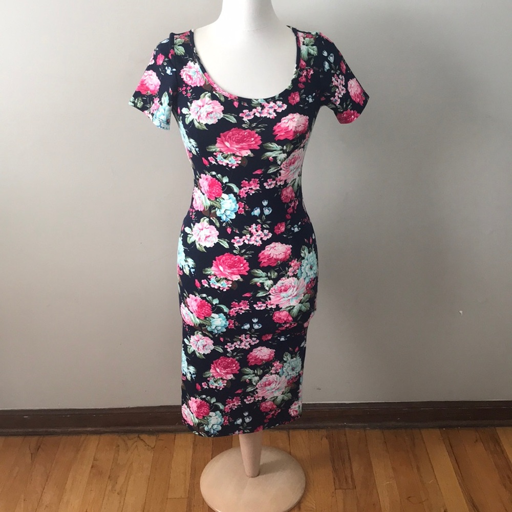 Midi floral dress